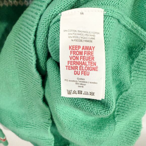 Boden Kids Llama Fair Isle Sweater 9-10 Cotton Wool Blend - Picture 4 of 5